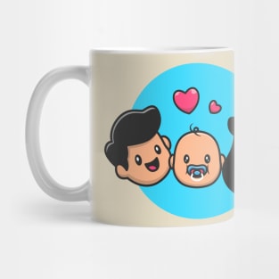 Father, Baby And Mother Mug